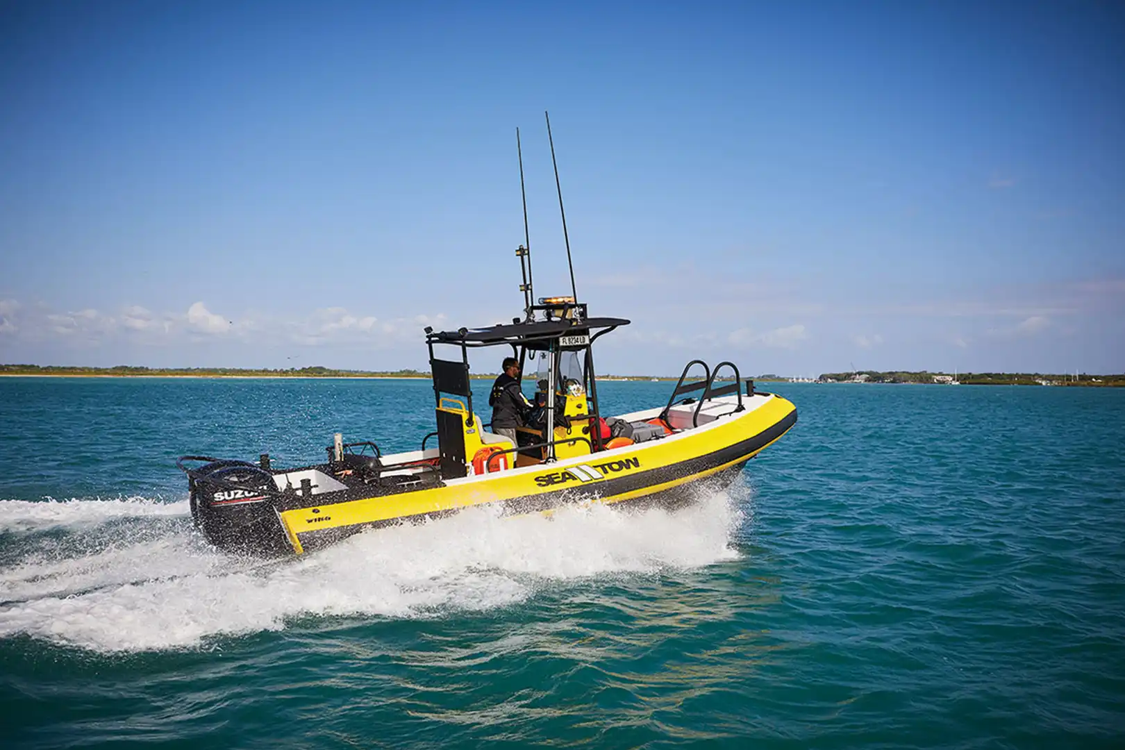 Sea Tow Captain on way to assist member first on water. Find service near you